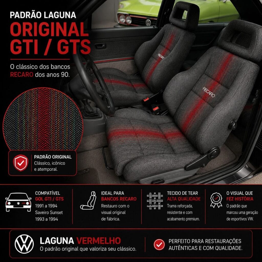 Tecido Laguna VW Gol GTI/GTS