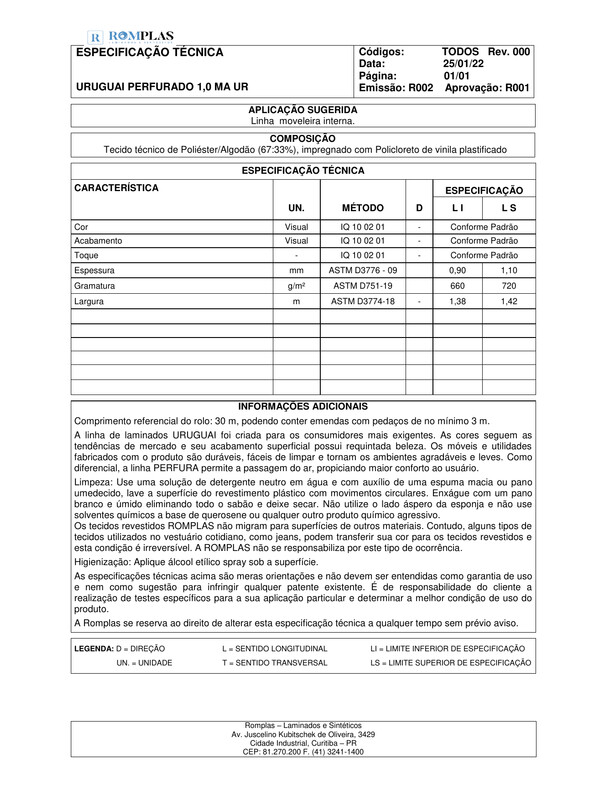 Ficha técnica